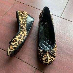 Cole Haan Dulcesam leopard ballet wedge